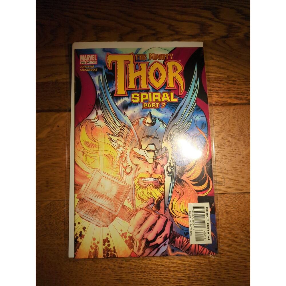 The Mighty Thor Spiral Part 7 #66 568 Marvel Comic Book Sept 2003